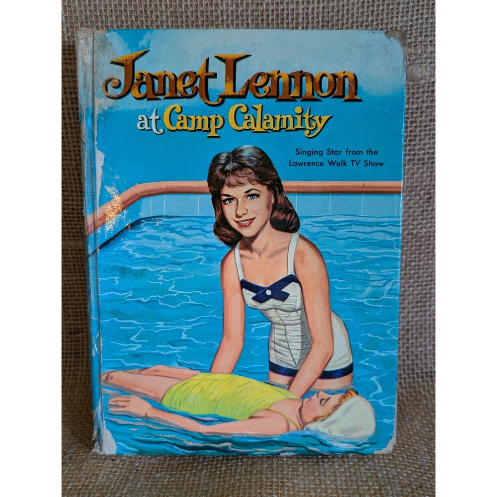 Vintage 1962 Janet Lennon at Camp Calamity Whitman Hardcover Book Barlow Meyers